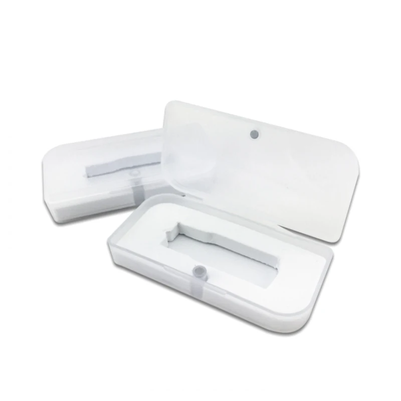 wholesale usb flash drive plastic packaging box small clear plastic beads storage containers box with sponge tray