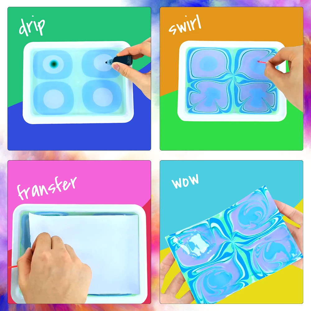 KHY Water Marbling Art Gift Sets Kids Paint
