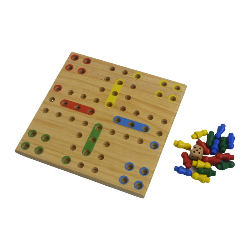 Квадратная настольная игра Ludo красочная в помещении для детей и взрослых