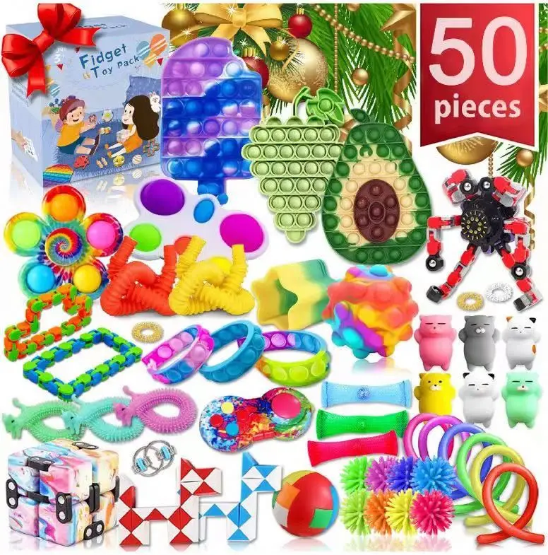 New Arrival colorful fidget pop tube toys plastic With Huge Discount