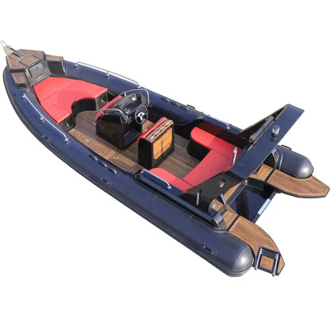 Plastic Rafting Hypalon Sport Cabin Cruiser Rigid Passenger Used Fiberglass Hull Floor Hovercraft Rib Boat For Water