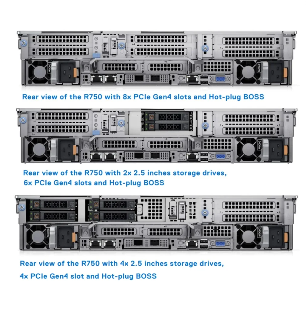 EMC R750XA Rack Server with CPU 2*6342 RAM 128G Hard Disk 6*960G SSD 2*RTXA6000
