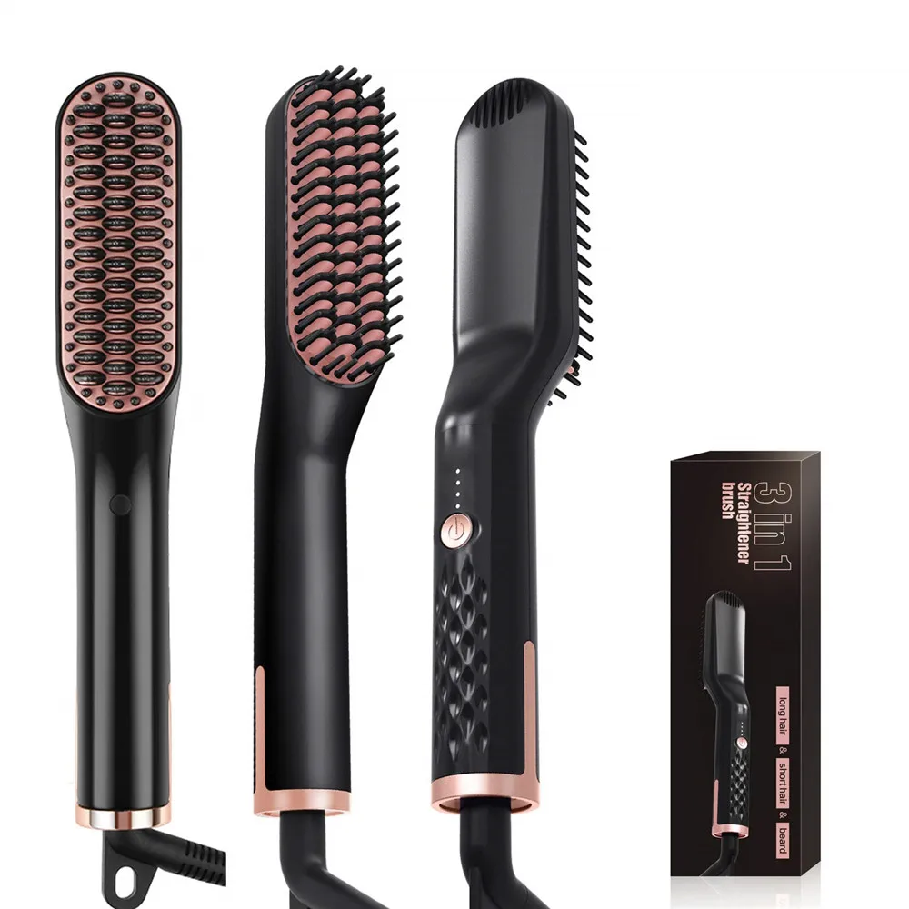 
3 in 1 Anti-Scald Hair Style Beard Straightener 