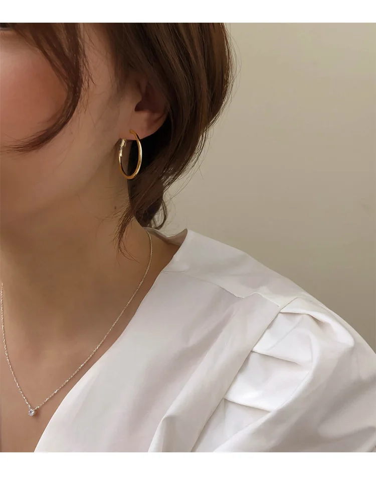 JUHU  New resin acrylic metal set earrings simple retro niche earrings alloy jewelry series for women 2020