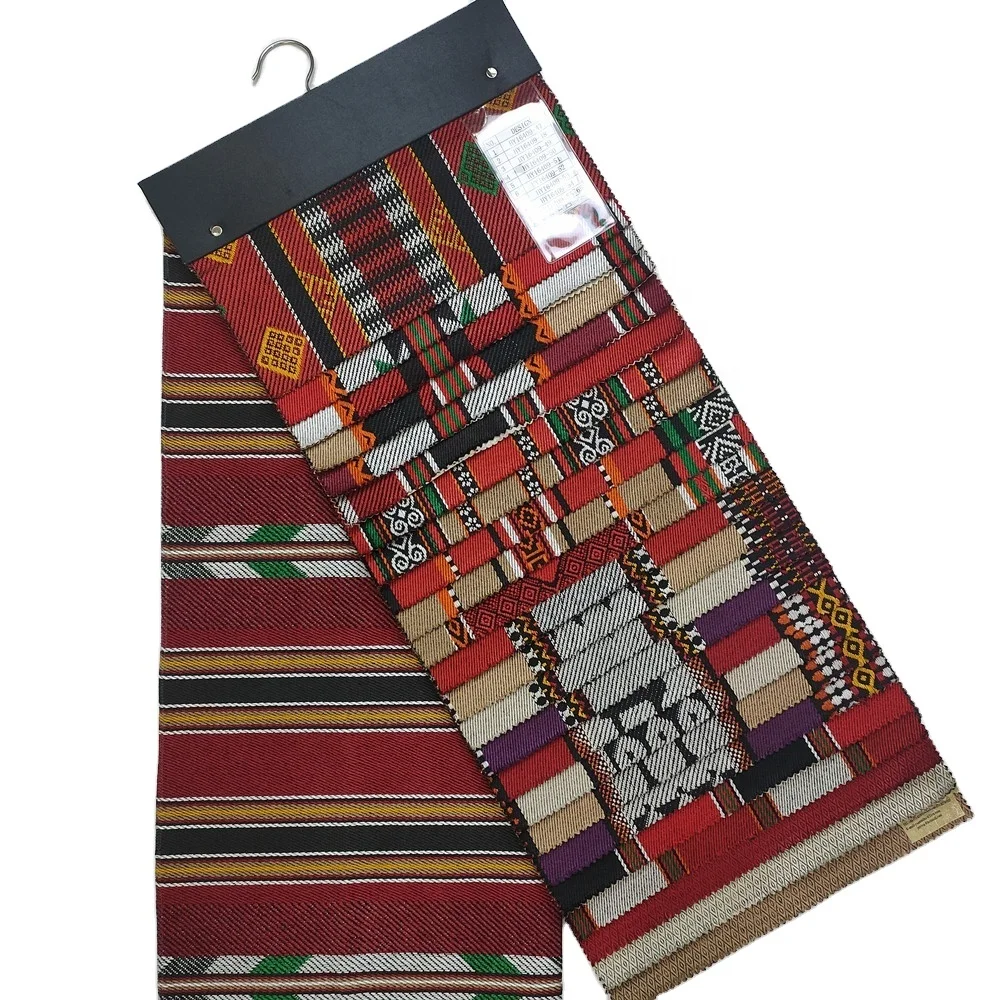 Wholesale modern style 100% polyester jacquard arabic sadu fabric for sofa and bag and bed side rug
