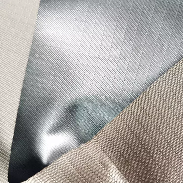 100% polyester rip stop blackout oxford fabric waterproof curtain/tent fabric