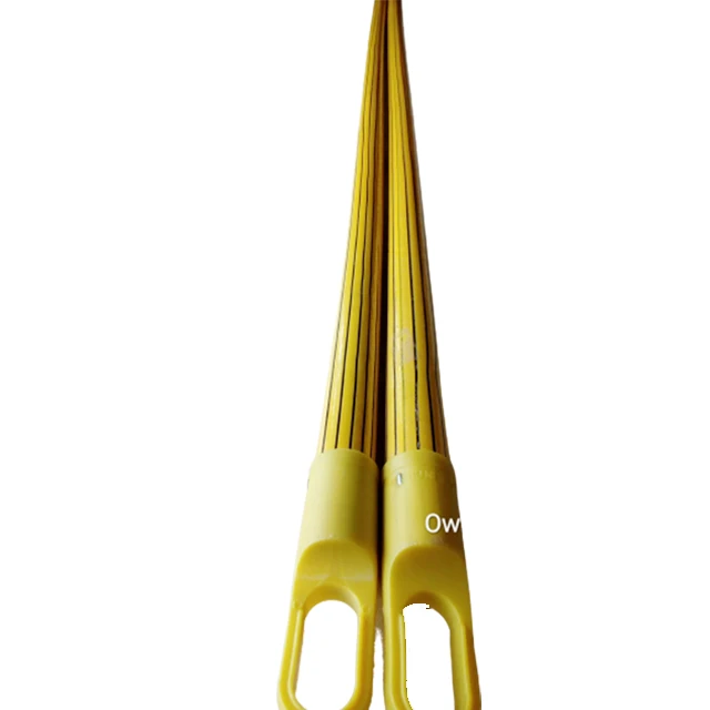 120*2.2cm PVC coated wooden broom stick lined wood handle for broom less than 1 dollar mop stick wooden