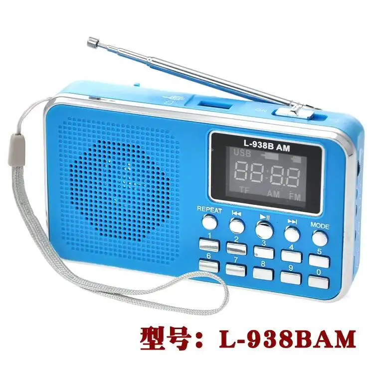  Портативный автоматическое сканирование fm радио с usb портом L-938B fm-радио динамик упаковка подарочная
