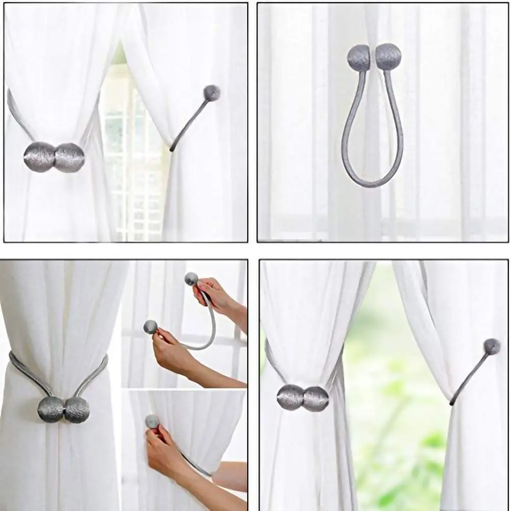 New Curtain Accessories Magnetic Buckle Tieback clips For Home Decor Tieback For Holdback Curtain