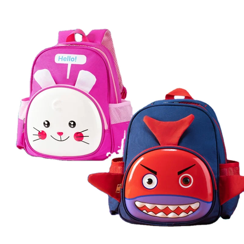 Factory Wholesale Hot selling kindergarten cute cartoon shoulders small school bag cute funny animal children lightweight small