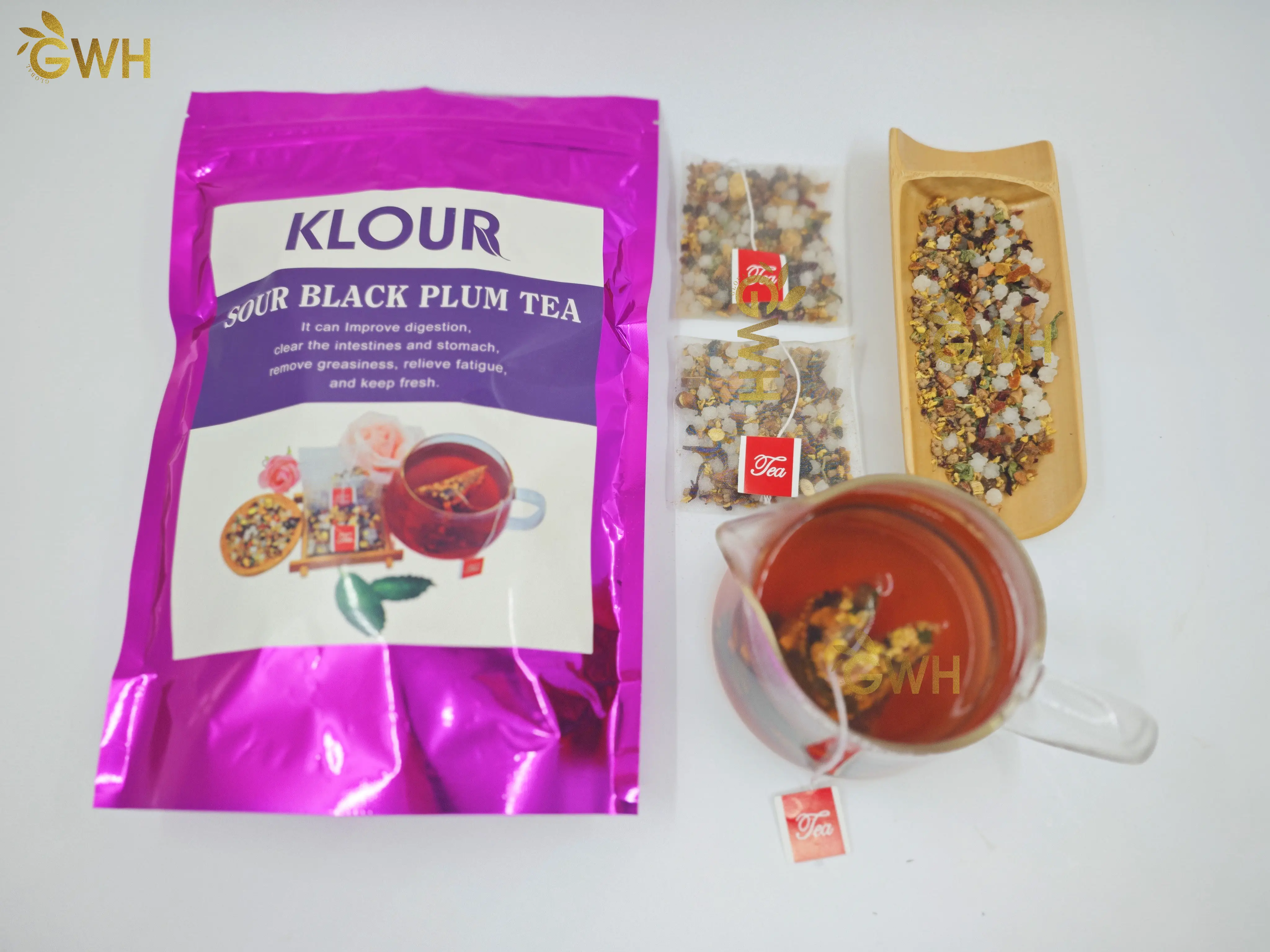 Sweet scented plum tea customize packing blended fruit flavor tea lemon Plum dry fruit tea