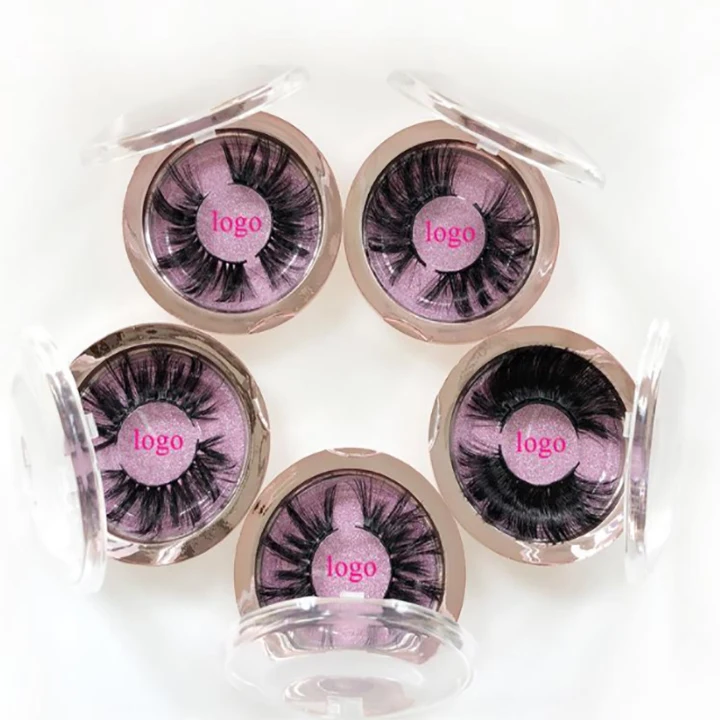 
wholesale custom 100 pairs packaging 3d 25 mm faux mink 3d eyelashes 100% real mink 10 pack 