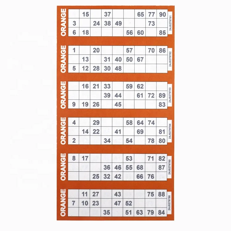 Manufacture custom bingo cards paper Virtual Bingo Game  printable bingo board card Generator