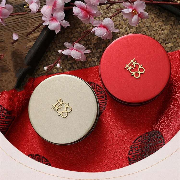 Wholesale Printed Logo  Food Grade Round Metal Tin Empty Gift Biscuit Cookie Cake Candy Tin Box Can TB110101