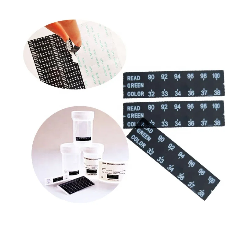 Customized Urine Specimen Cup with LCD Scale Thermometer Strip for Adult and Child Use in Household