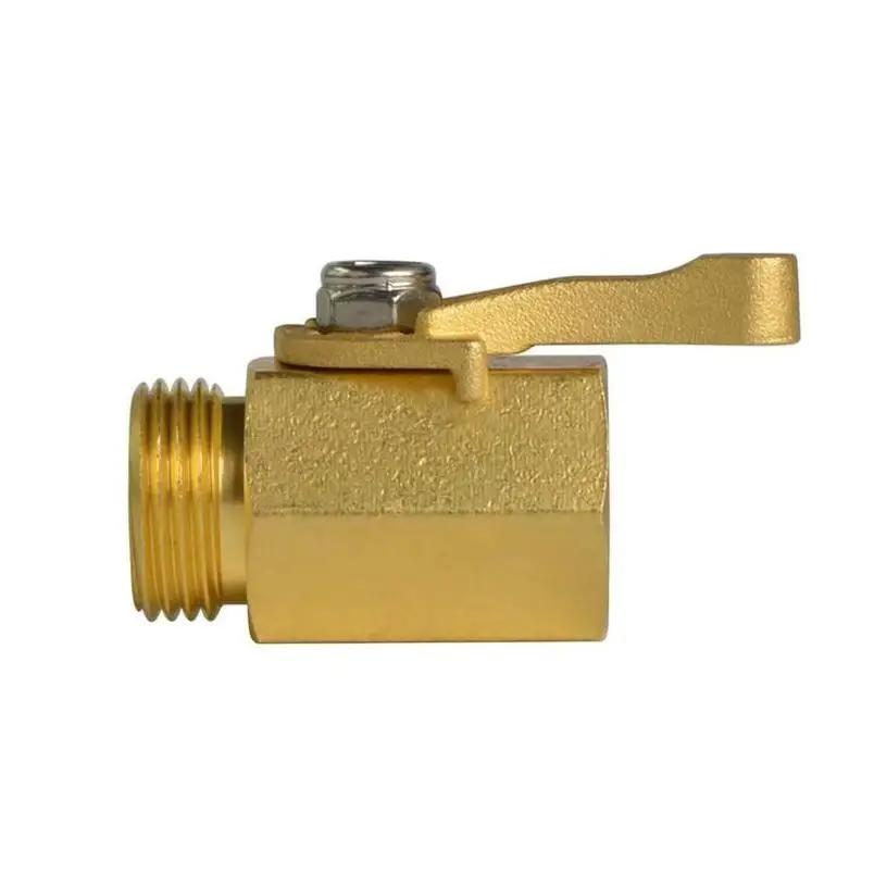 Brass Ball Valve Pipe Fittings Safety Irrigation For Water Use Flow Control 3 Way Hydraulic Proportional Straight Valve