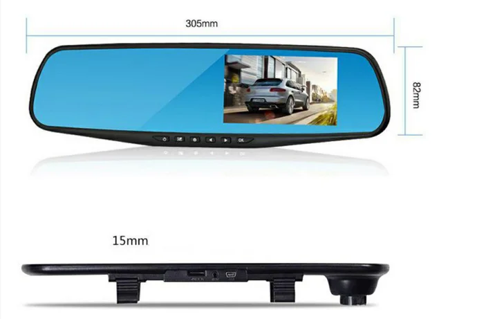 Full HD 1080P Dash cam видео регистратор дальнего света для автомобиля DVR камера