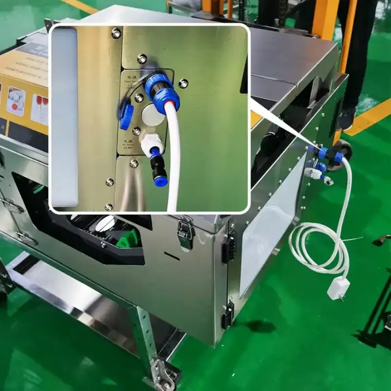 Automatic Egg Shell Crush Crack Processing Line/ SUS Egg White Yolk Separator and Break Machine