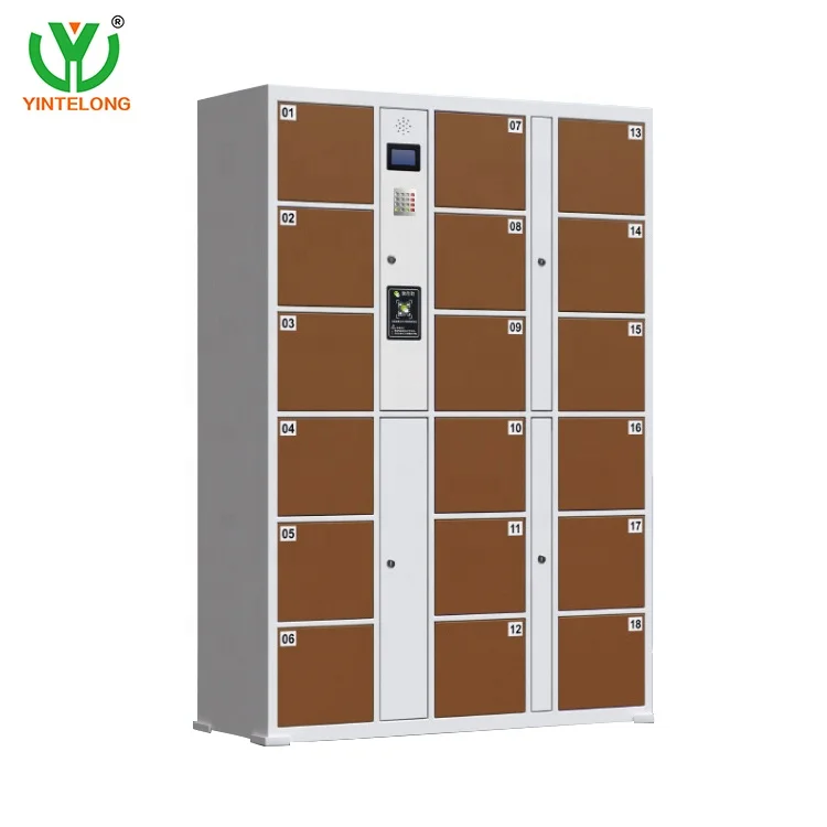 Yinlong Custom metal touch screen club locker Color optional smart electronic locker easy and safe password door opening