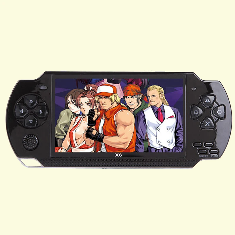 Wholesale fast shipping x6 Handheld Game Console 4.3 Inch Screen 32 bit Video Games Consoles