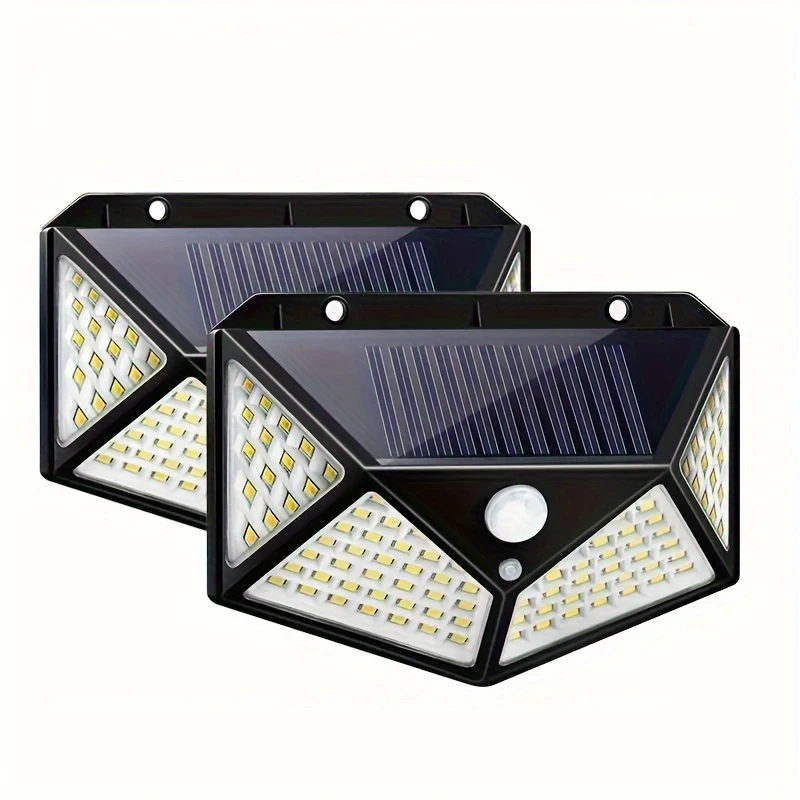 IP65 Solar cob Cube LED Wall Light With Radar Motion Detector 4W 100led wall lamp For Outdoor Lobby Garden Lighting