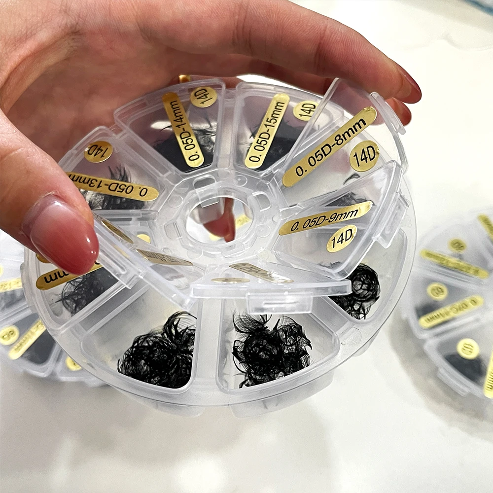 Loose Fans Lash Trays Pro Made Fans 3D 4D 5D 6D 7D 10D 12D 20D Russian Volume Fans 0.07 0.10 Eyelash Extension Promade Lashes