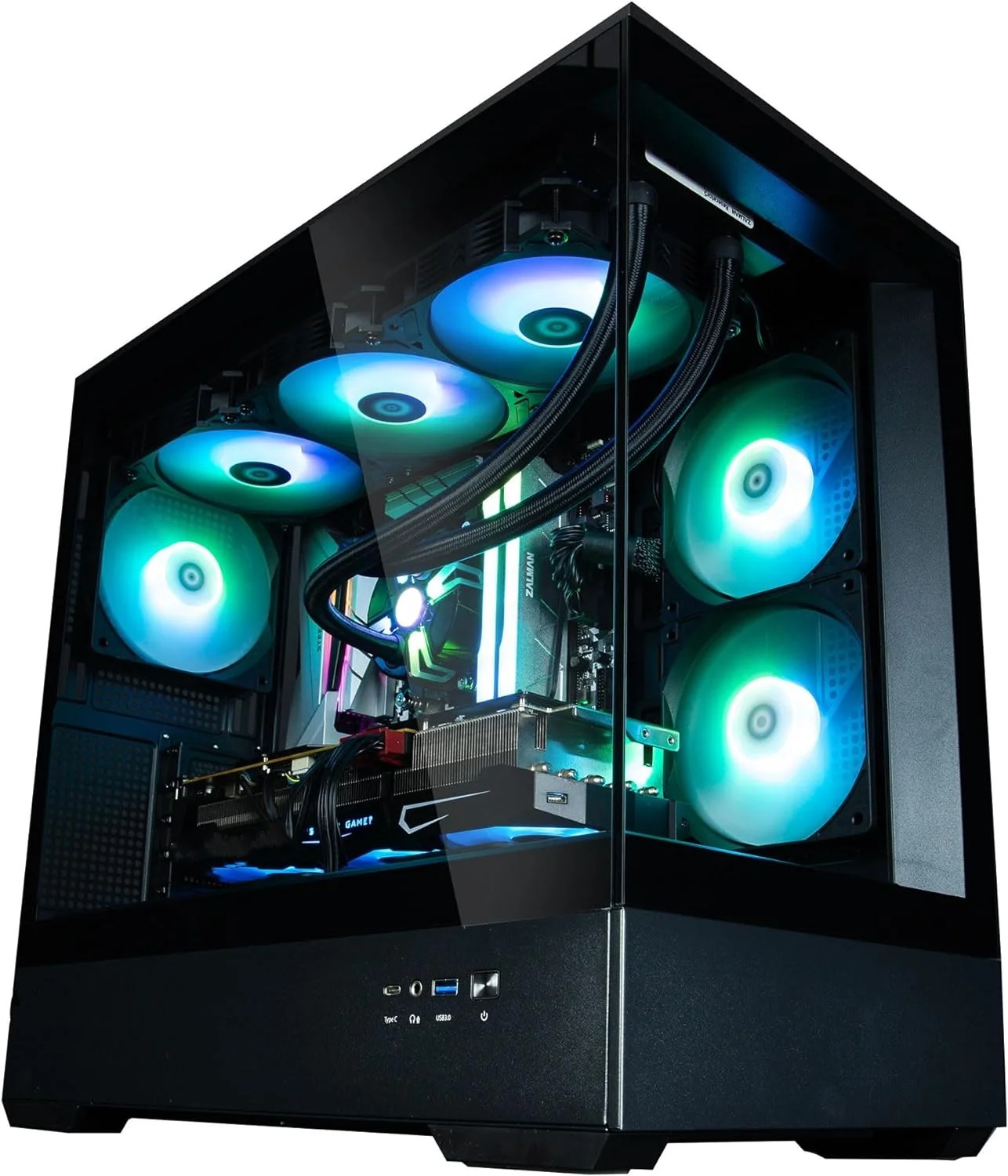 Custom Logo 3mm 4mm Tempered Glass Cabinet Computer PC Gaming Case