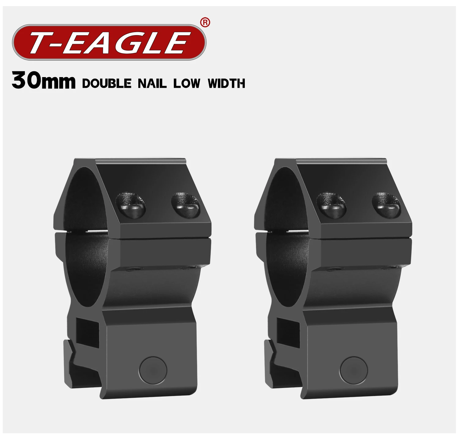 Кольцевые крепления TEAGLE 30 мм для трубки и аксессуаров оптических приборов 20 мм/11