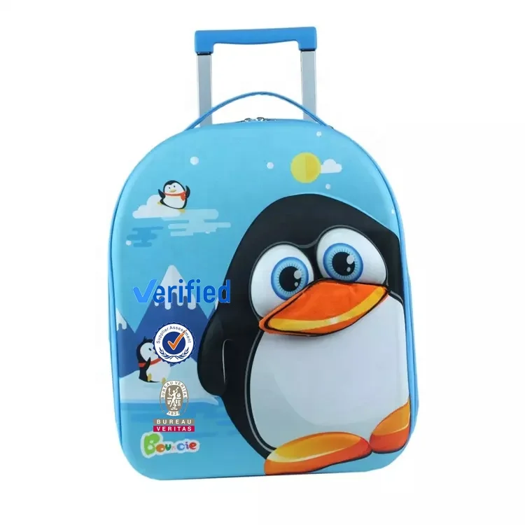 Eminent Bags Travel Luggage Suitcase 15inch Wheeled Eva Custom Made High Quality Cartoon Kids Children Spinner OEM Carry-on