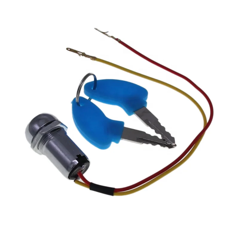 2 wire & key ignition switch keys lock for electric scooter ATV Moped kart New
