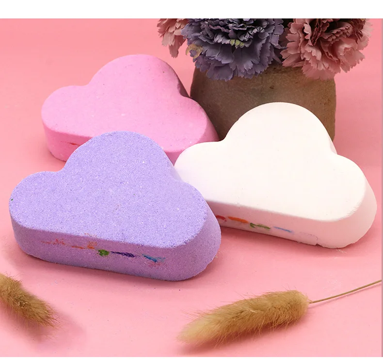 100g Rainbow clouds bath salt ball essential