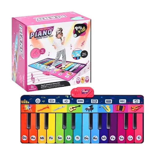 180*77.5cm Giant Piano Mat Dance Pad Kids Learning Toy 14 Keys Adult Simulation Piano Blanket Keyboard Dance Mat