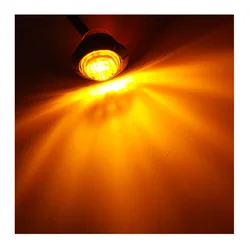 24 Volt  3 Led Amber Blue Marine Boat Deck Truck Side Marker Light
