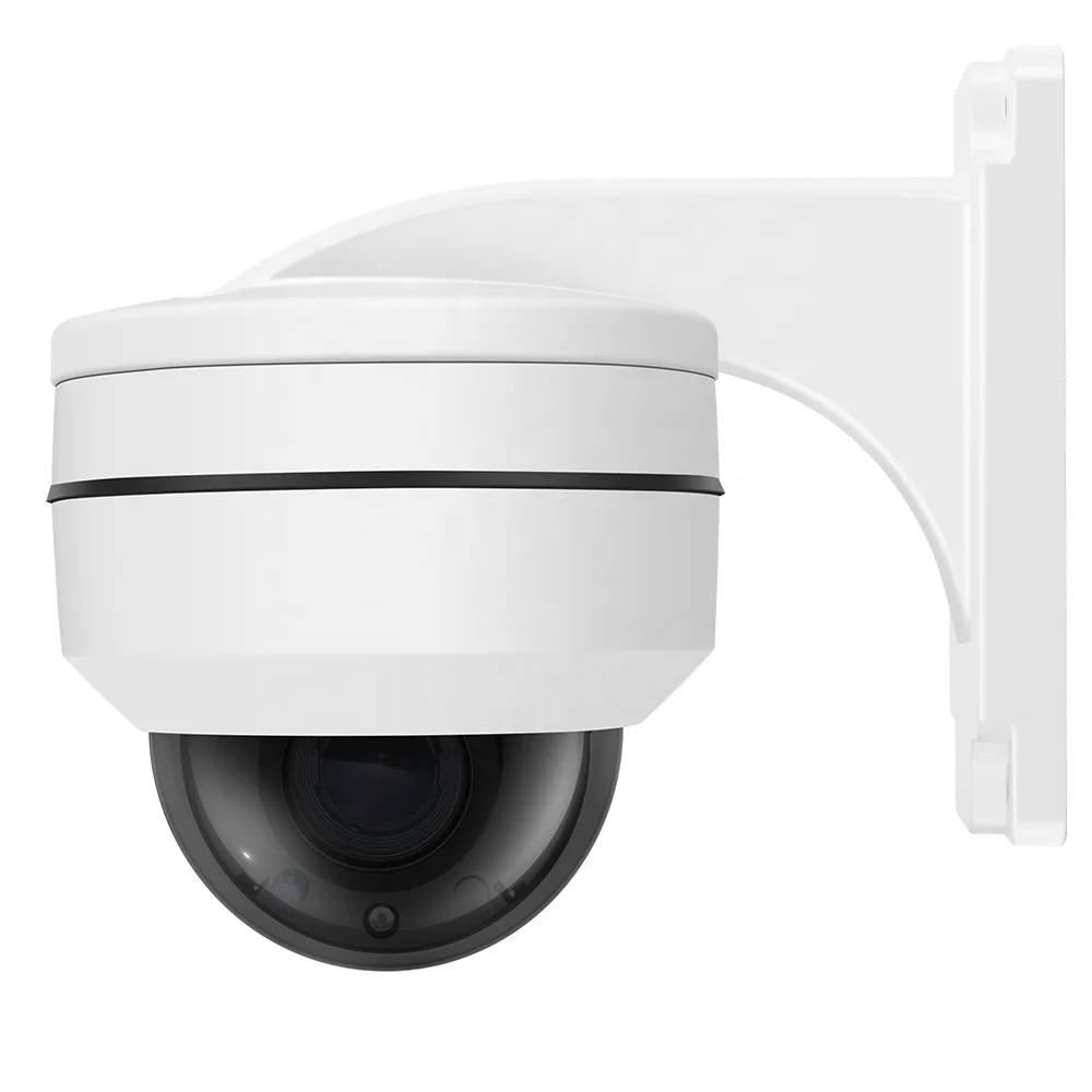 4x Zoom p2p outdoor Waterproof IP66 2MP 1080P 4MP 5MP Infrared Vandal-proof 48V POE mini ip speed dome ptz camera with Bracket