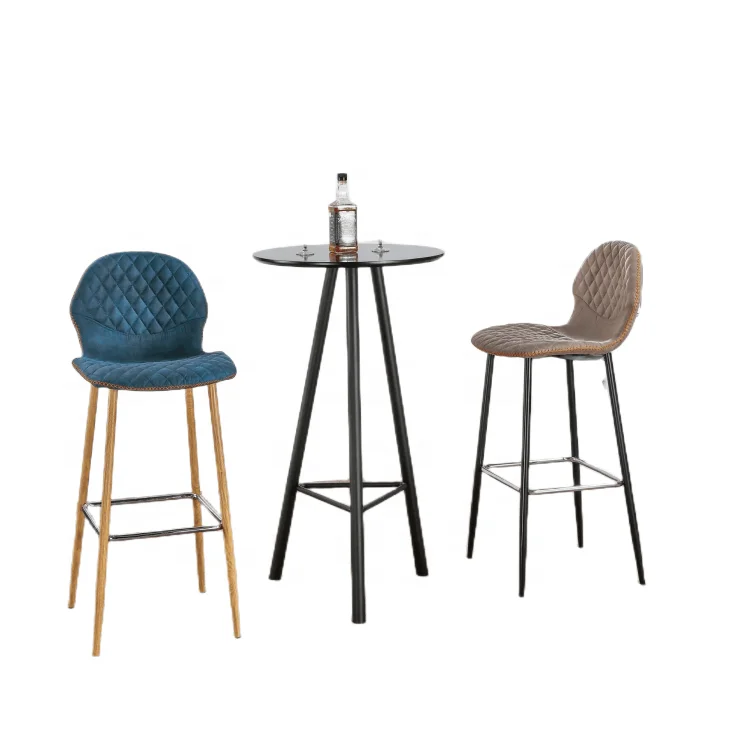 Manufacturers Direct Selling Counter Bar Chairs High Stool Bar Chair For Milk Tea Shop Party