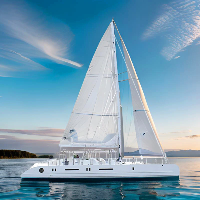 New Style Hot Selling Sailing Boats For Sale Sailboat 12 Passengers Sail Boat Vela Custom-Built Catamaran Sail Boat