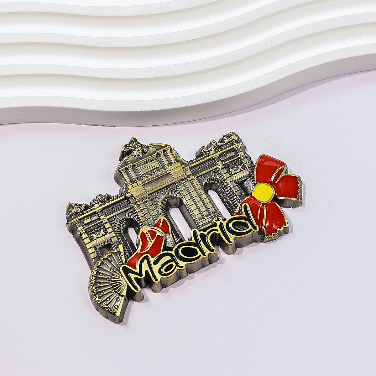 Madrid Country City Soft Enamel Metal Fridge Magnet Customised Tourist Souvenir Refrigerator Magnet 3d Cities Fridge Magnet