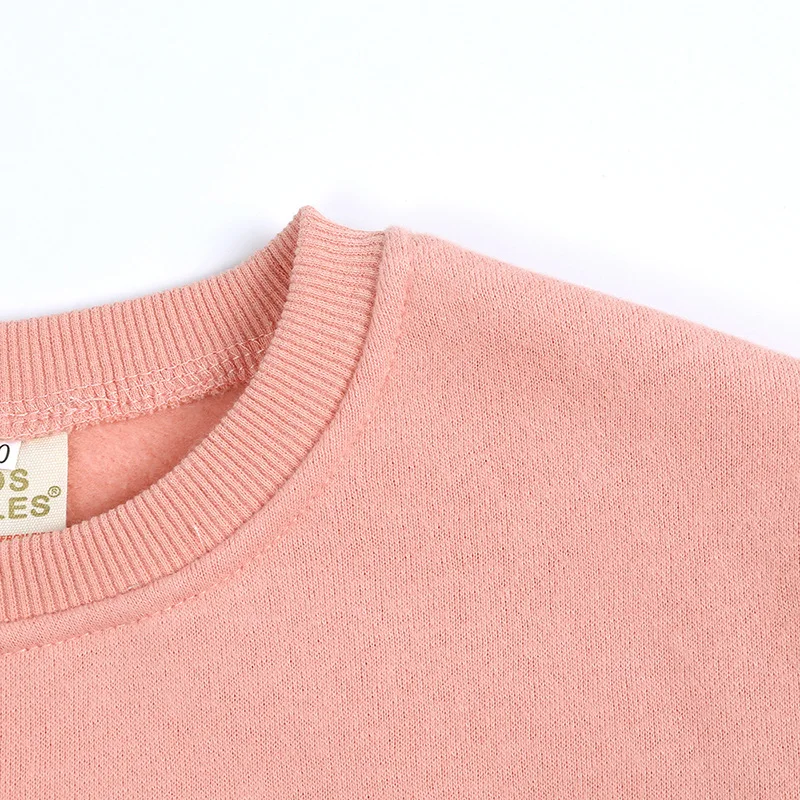 6182 Autumn Baby Kids Boys Girls Clothing Spring Long Sleeve Coat T-shirt Toddler Solid Sweatshirt Tops Jacket for Children