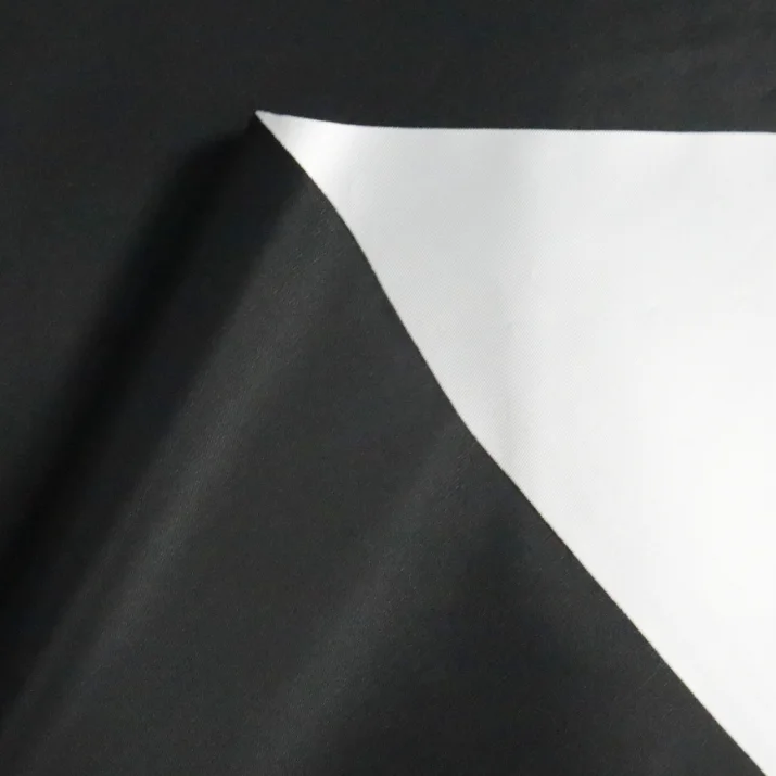 Silver pu coating 210T polyester taffeta fabric,car cover fabric