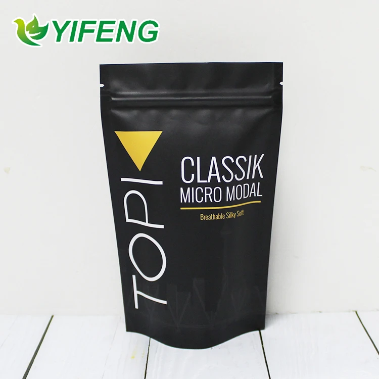A Small MOQ 500pc Custom Printing Biodegradable 3.5g Ziplock Smell Proof Mylar Stand Up Packaging Bags for Medical