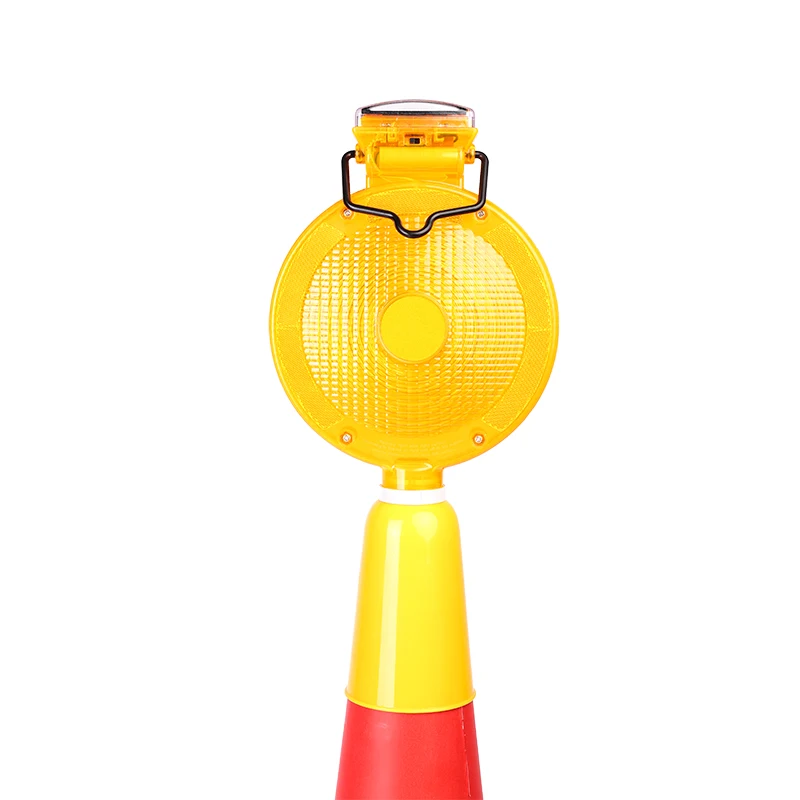 Amber Led Traffic Warning Lamp Traffic Cone Flashing Safety Lights Warning Lamp With Base