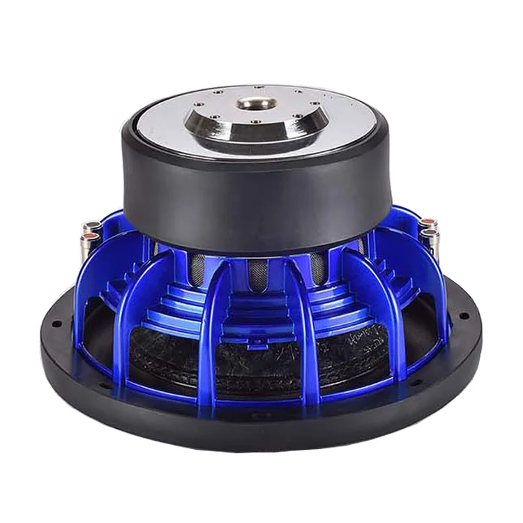 JLD активные динамики 500 Вт синяя корзина хромированная Колонка сабвуфер 10 автомобильная аудиосистема