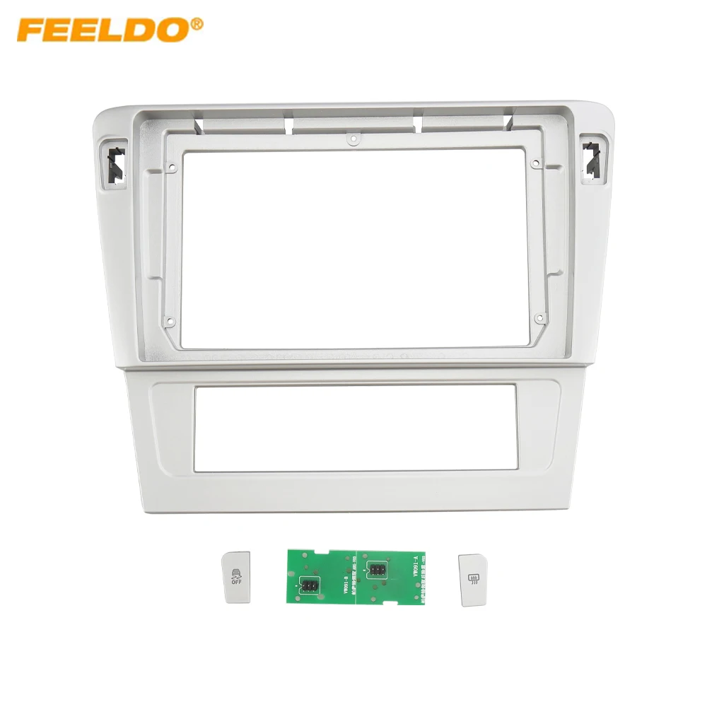 Автомобильная аудиопанель 2Din, рамка для VW Passat B7 (09-07), 9 дюймов, большой экран, радио, стереопанель, крепление для приборной панели, монтаж, рейки