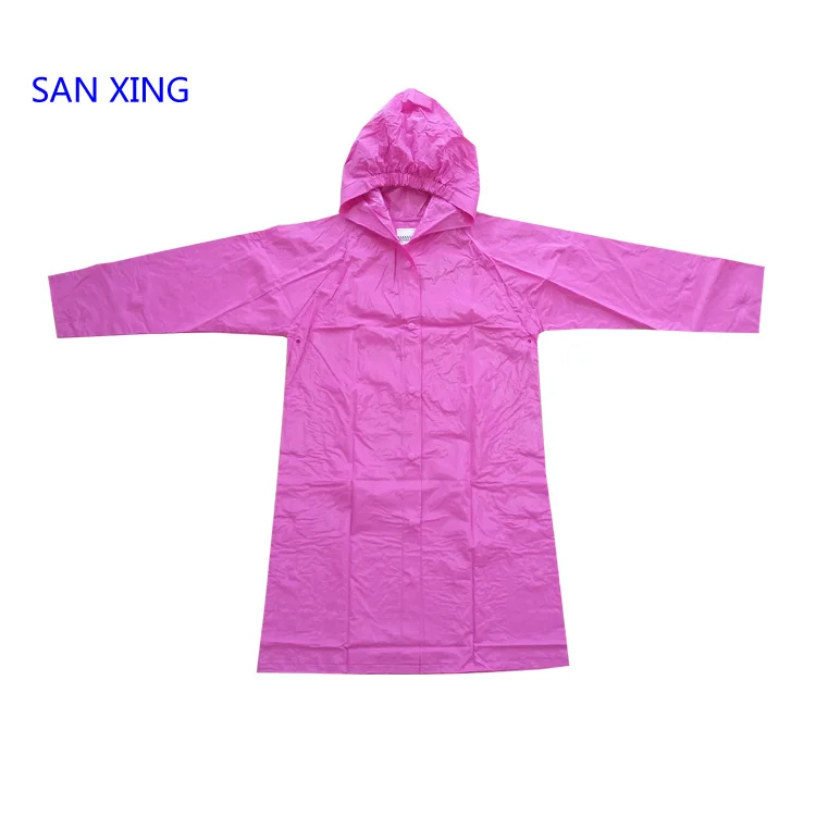 manufacturer latest design kids clear rain coat 100 Waterproof Children Raincoat Poncho