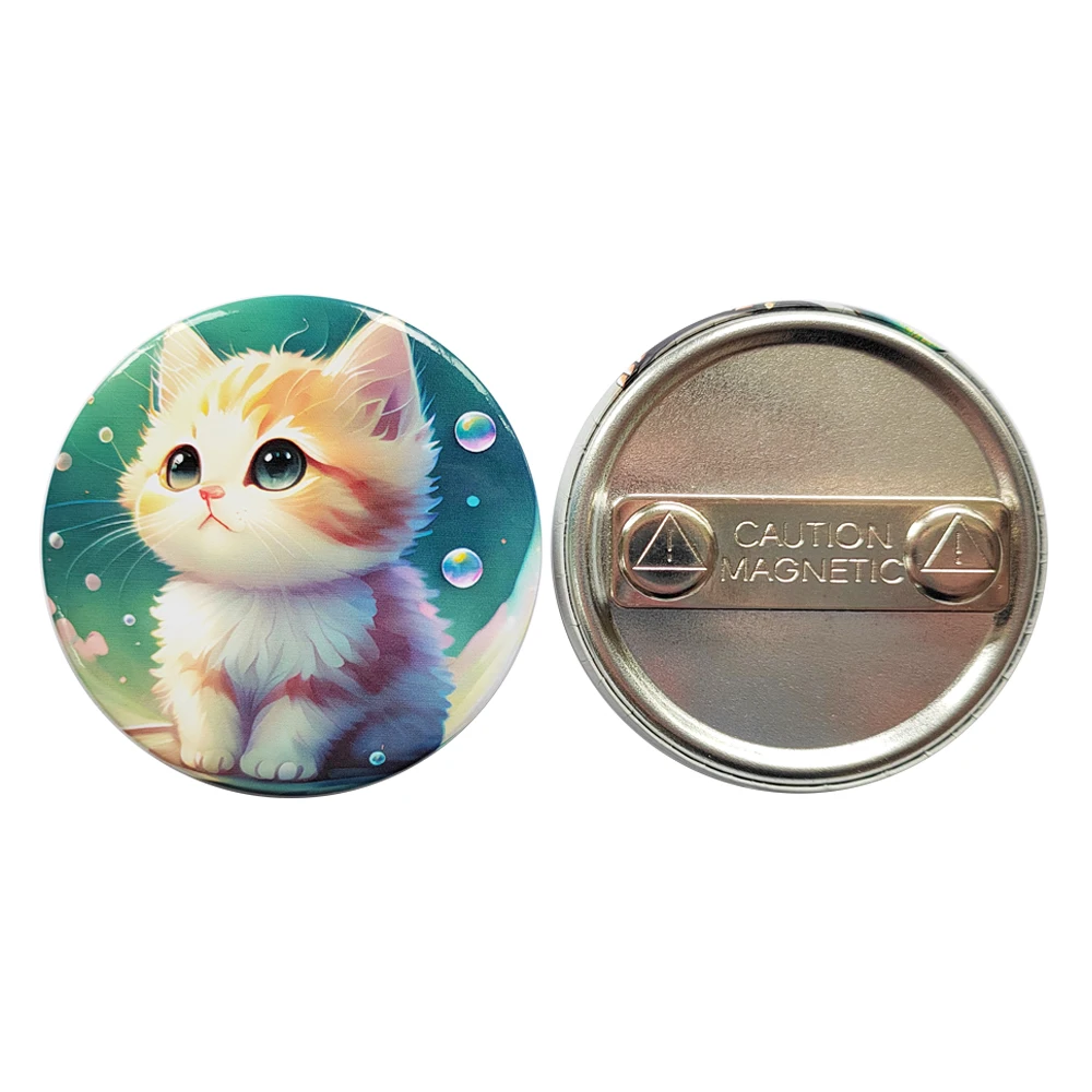 Горячая продажа круглый диаметр 58 мм Размер ферритовый магнит кнопка без штифта-без повреждения ткани-с сильным магнитным основанием