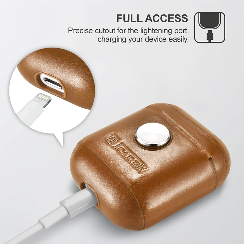 2019 трендовый модный дизайнерский кожаный чехол ручной работы для AirPods с