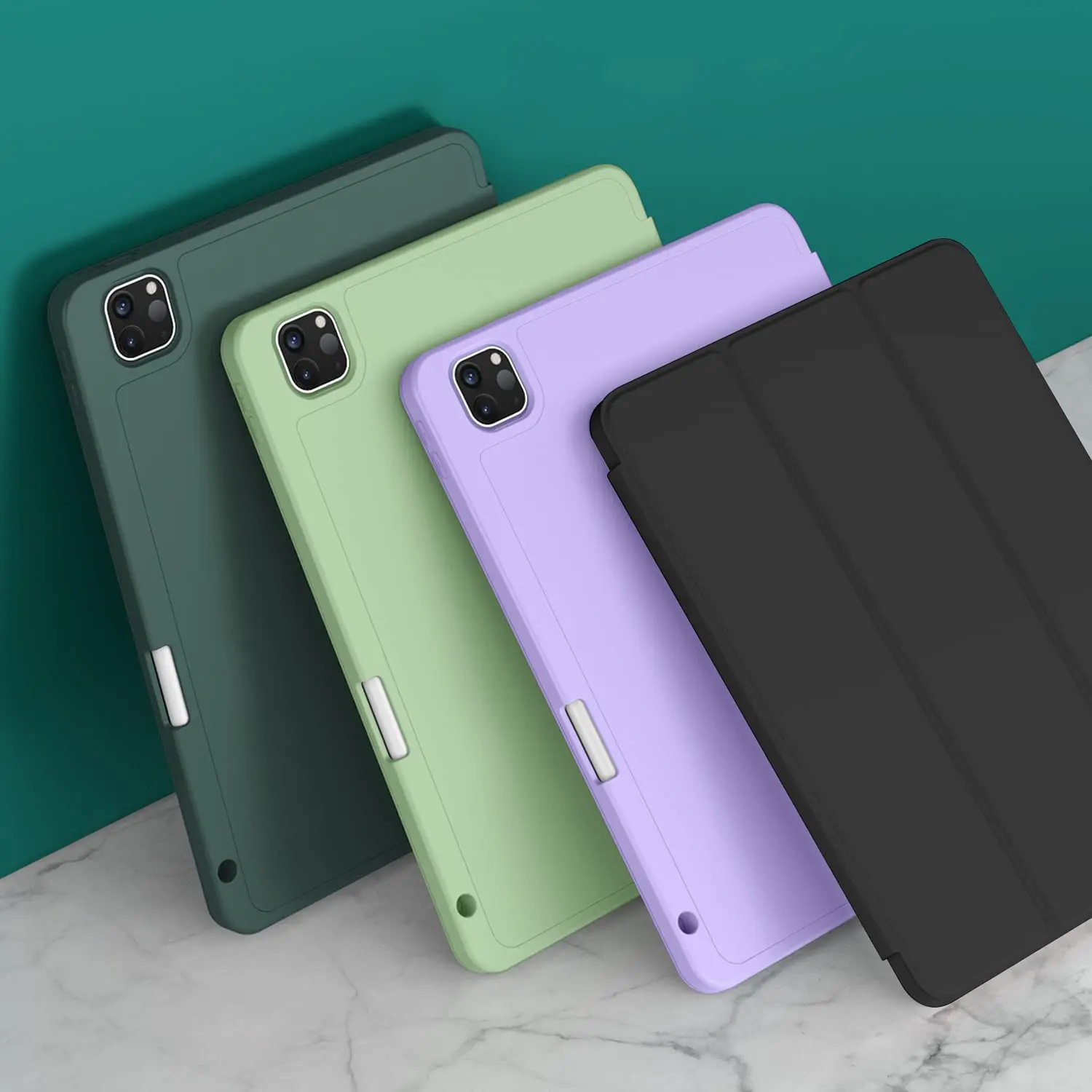 Slim Case for iPad Pro 11 Inch 2021  Support iPad 2nd Pencil Charging Pair