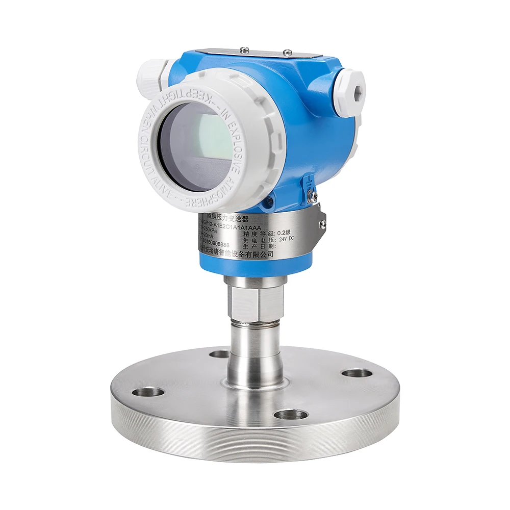 IP67 Explosion Proof 0-700 Bars 4 20ma Measuring Air Oil Water Level Compact Flange Monitor Absolute Pressure Sensor Transmitter