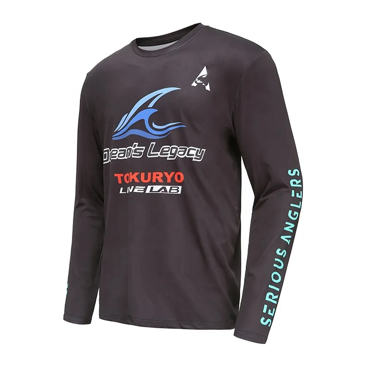 Custom Wholesale  High Quality Low MOQ Men Long Sleeve UV 50 shirts fishing