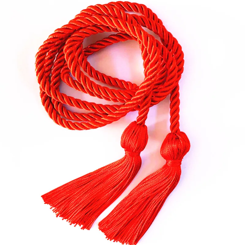 
Factory sell 170cm polyester graduation honor rope doctor tassel hanging 